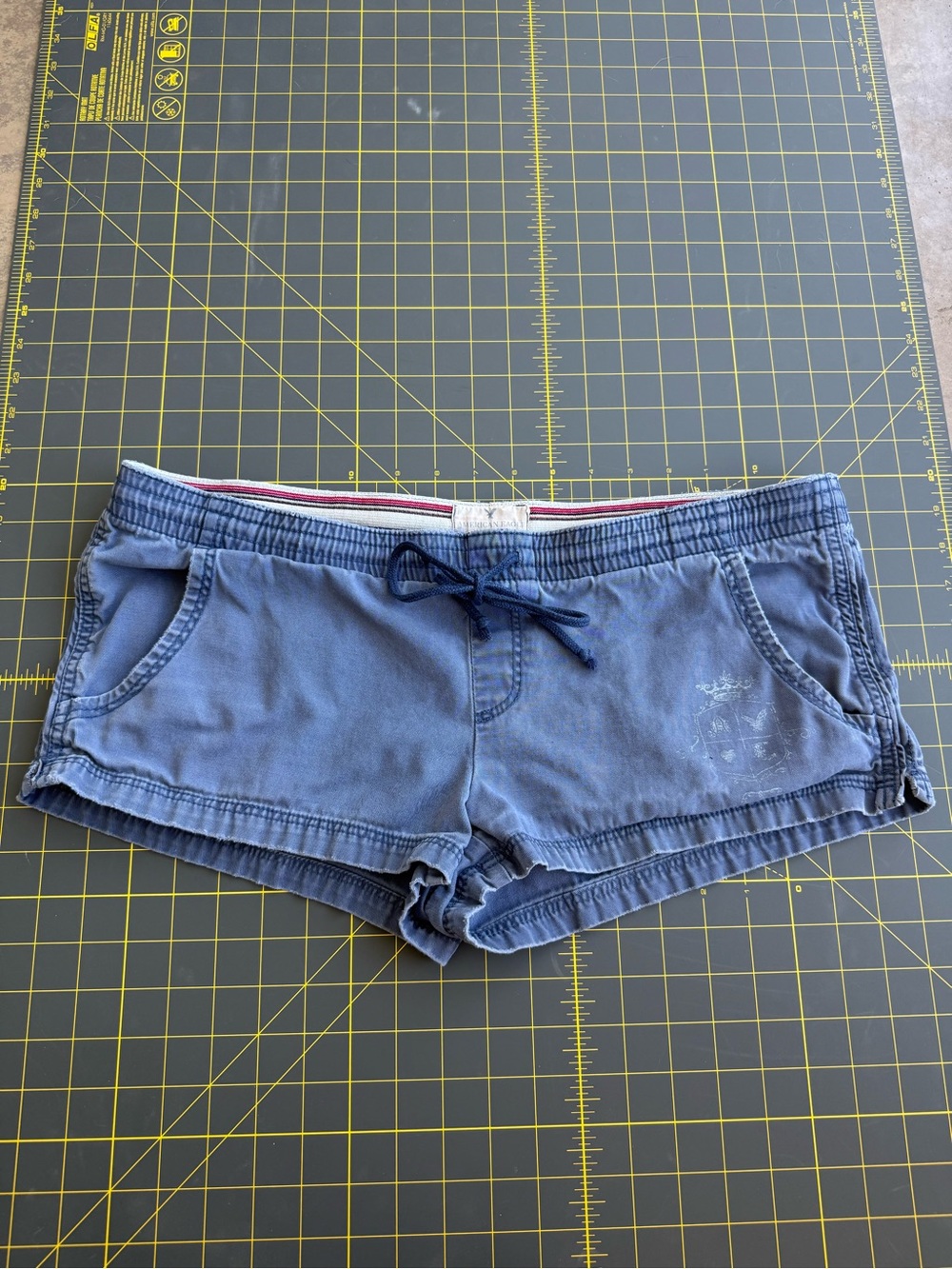 Vintage Y2K American Eagle Low Rise Cotton Blue Short
